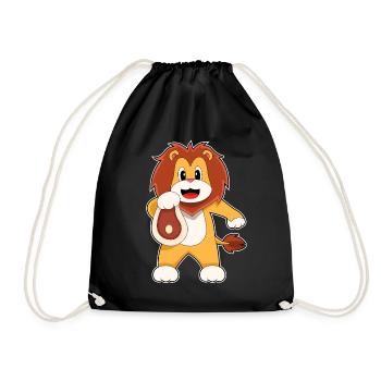Viande de lion - Sac de sport léger - noir - Devant