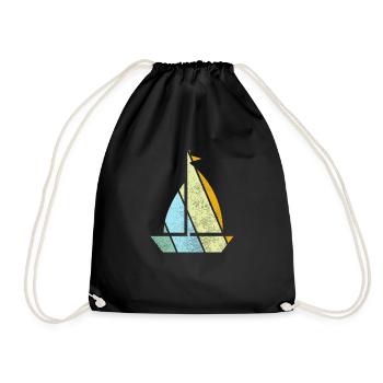 Rétro de la voile - Sac de sport léger - noir - Devant