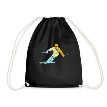 Ski Rétro - Sac de sport léger - noir - Devant