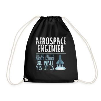 Ingénieur aérospatial Astrophysicien - Sac de sport léger - noir - Devant