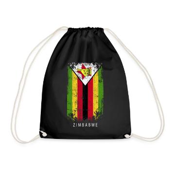 Souvenir avec le drapeau du Zimbabwe - Sac de sport léger - noir - Devant