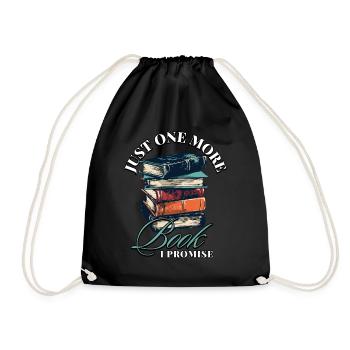 Encore un livre que je promets: Bookworms Design - Sac de sport léger - noir - Devant