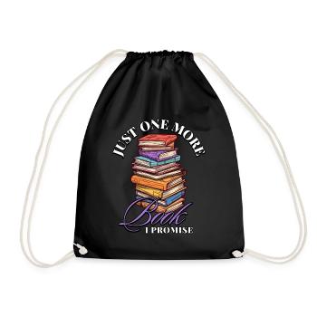 Encore un livre que je promets: Bookworms Design - Sac de sport léger - noir - Devant