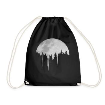 Paint Moon - Turnbeutel - Schwarz - Vorne