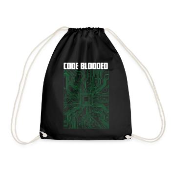 Code blooded - Drawstring Bag - black - Front