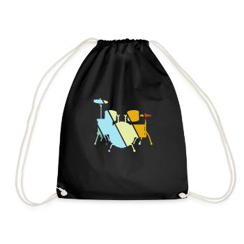 Batterie Rétro - Sac de sport léger - noir - Devant