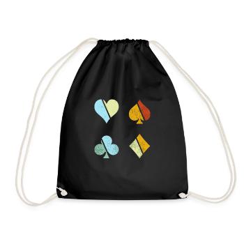 Poker Rétro - Sac de sport léger - noir - Devant