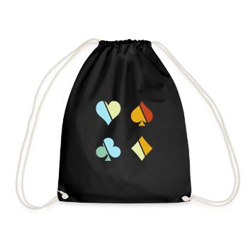Poker Rétro - Sac de sport léger - noir - Devant