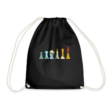 Échecs Rétro - Sac de sport léger - noir - Devant