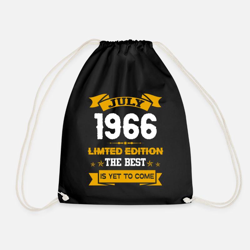 Juli 1966 Geburtstagsgeschenk - Turnbeutel - Schwarz