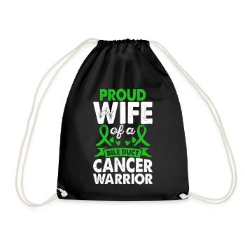 Épouse De La Conscience Du Guerrier Du Cancer Des Voies Biliaires - Sac de sport léger - noir - Devant