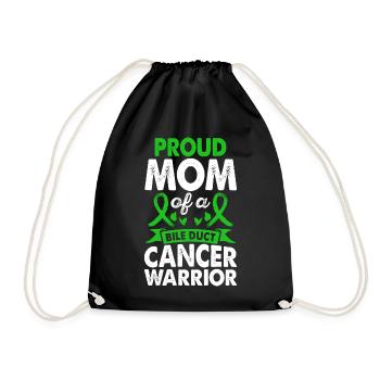 Mère De La Conscience Guerrière Du Cancer Des Voies Biliaires - Sac de sport léger - noir - Devant