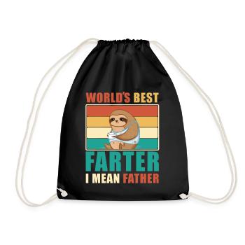 Le meilleur père au monde - Drôle de papa - Sac de sport léger - noir - Devant