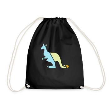 Kangourou Rétro - Sac de sport léger - noir - Devant
