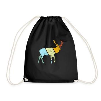 Hirsch Rétro - Sac de sport léger - noir - Devant
