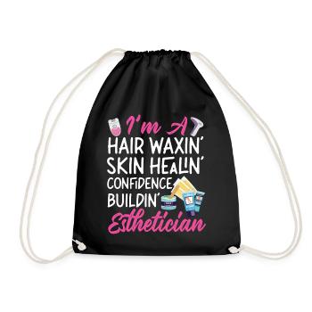 Cute Licensed Esthetician Skincare - Turnbeutel - Schwarz - Vorne