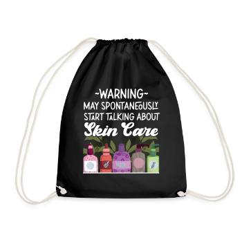Cute Licensed Esthetician Skincare - Turnbeutel - Schwarz - Vorne