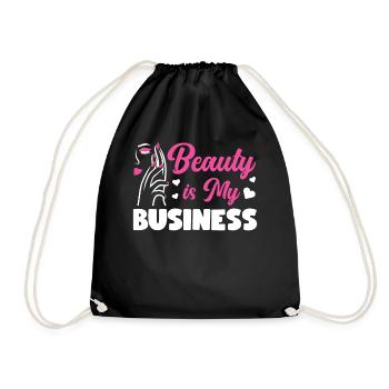 Soins de la peau d’esthéticienne agréée mignonne - Sac de sport léger - noir - Devant