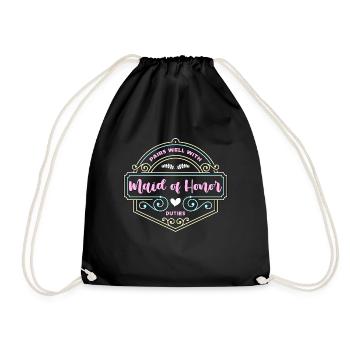 La demoiselle d’honneur se marie bien avec l’enterrement de vie de jeune fille - Sac de sport léger - noir - Devant