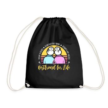 Maid Of Honor Today A Bride Tomorrow A Marriage - Drawstring Bag - black - Front