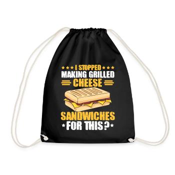 Love Grilled Cheese Men Women - Turnbeutel - Schwarz - Vorne
