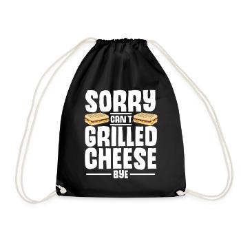 Love Grilled Cheese Men Women - Turnbeutel - Schwarz - Vorne