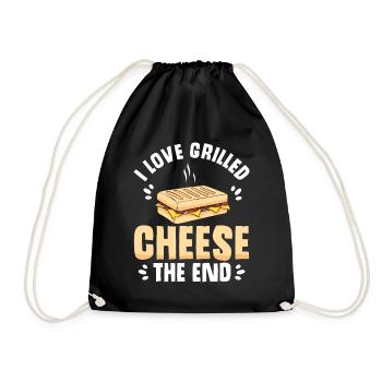 Love Grilled Cheese Men Women - Turnbeutel - Schwarz - Vorne