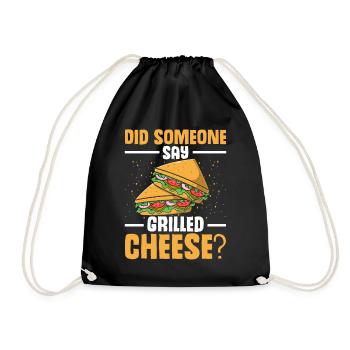 Love Grilled Cheese Men Women - Turnbeutel - Schwarz - Vorne