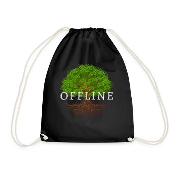 Offline Tree - Turnbeutel - Schwarz - Vorne