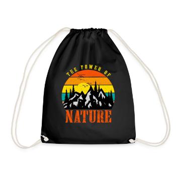 The Power of Nature - Turnbeutel - Schwarz - Vorne