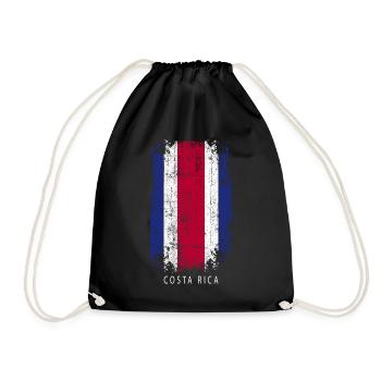 Souvenir avec le drapeau du Costa Rica - Sac de sport léger - noir - Devant