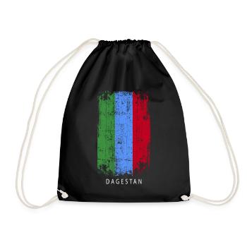 Souvenir with the country flag of ADJARA - Drawstring Bag - black - Front