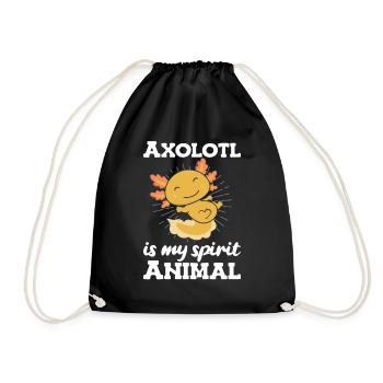 Axolotl est mon animal spirituel - süßer Axolotl - Sac de sport léger - noir - Devant