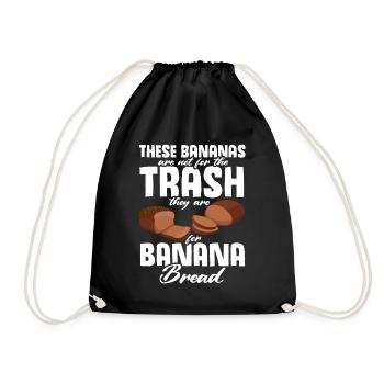 Drôle de vêtements de cuisson au pain aux bananes - Sac de sport léger - noir - Devant