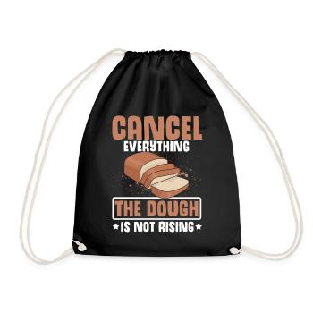 Drôle de vêtements de cuisson au pain aux bananes - Sac de sport léger - noir - Devant