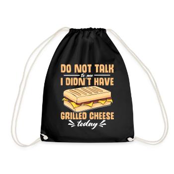 Love Grilled Cheese Men Women - Turnbeutel - Schwarz - Vorne