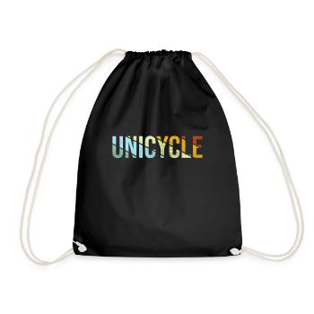 Rétro monocycle - Sac de sport léger - noir - Devant