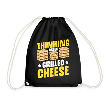 Love Grilled Cheese Men Women - Turnbeutel - Schwarz - Vorne