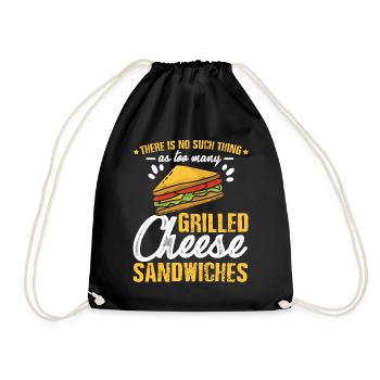 Love Grilled Cheese Men Women - Turnbeutel - Schwarz - Vorne