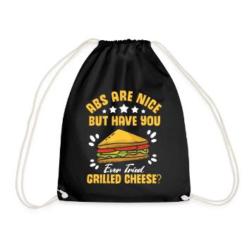 Love Grilled Cheese Men Women - Turnbeutel - Schwarz - Vorne
