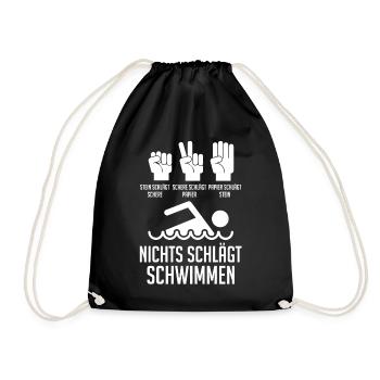 Schullehrer Lehrer - Turnbeutel - Schwarz - Vorne