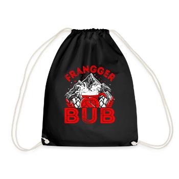 Fränkische Mundart Frangger Bub - Turnbeutel - Schwarz - Vorne