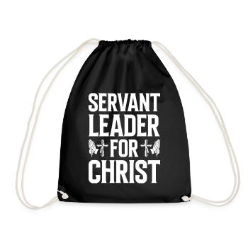 Church Deacon Religion Christian Faith Church - Drawstring Bag - black - Front