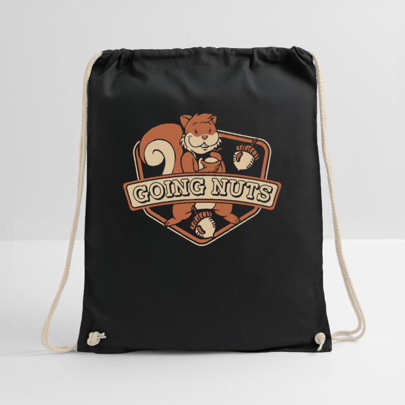 Going Nuts Squirrel Fox Squirrel Grey Squirrel Drawstring Bag