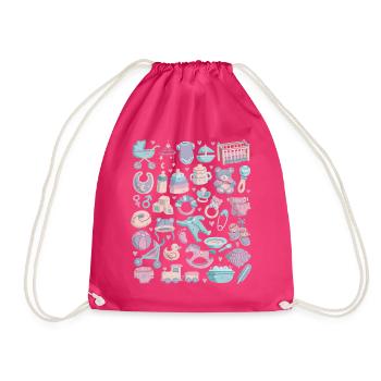 Baby - Turnbeutel - Fuchsia - Vorne