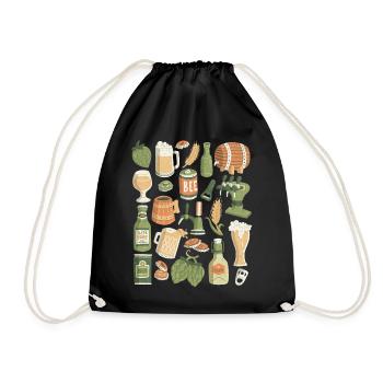 Bière - Sac de sport léger - noir - Devant