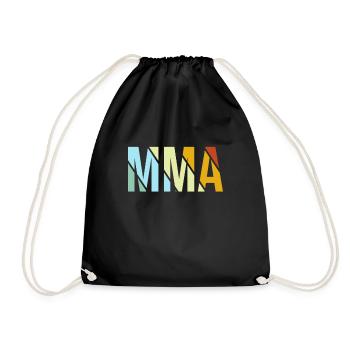 mma retro - Turnbeutel - Schwarz - Vorne