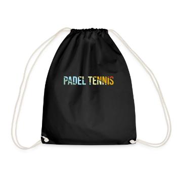 Padel Tennis Rétro - Sac de sport léger - noir - Devant