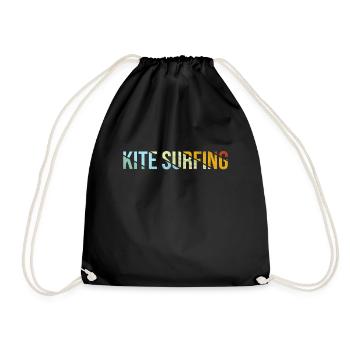 Kite Surf Rétro - Sac de sport léger - noir - Devant