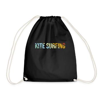 Kite Surf Rétro - Sac de sport léger - noir - Devant